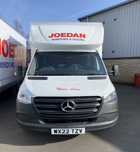 Joedan's three love delivery van